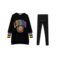 Черные цветные штаны, высококачественный комплект