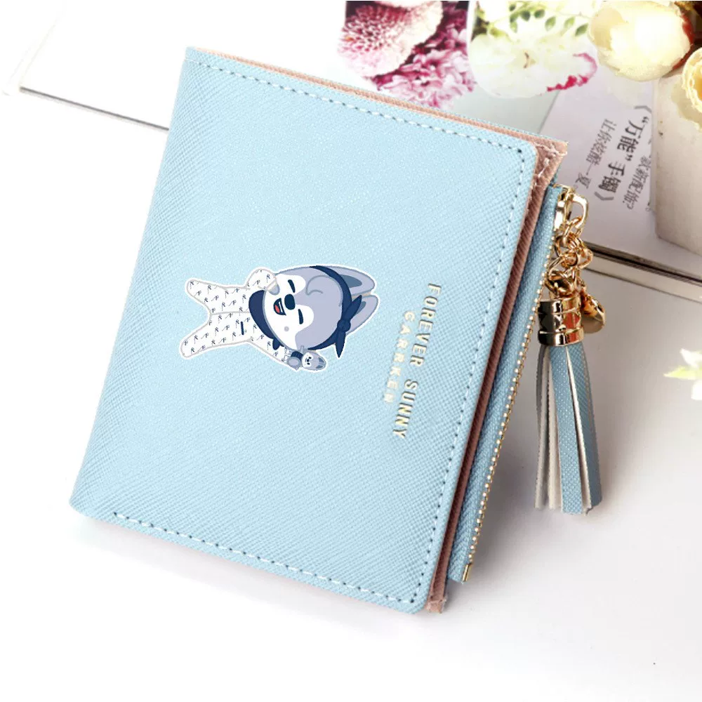 Stray Kids сочетание Go Surrounding Surrounding Surrounding Short Wallet SKZOO та же мультфильмовая Sutu Fun Qianzao