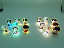 Bulletproof Juvenile Regiment Cartoon Luminous Acrylic Standout Perimeter BTS New Mini Cartoon Image table lamp card