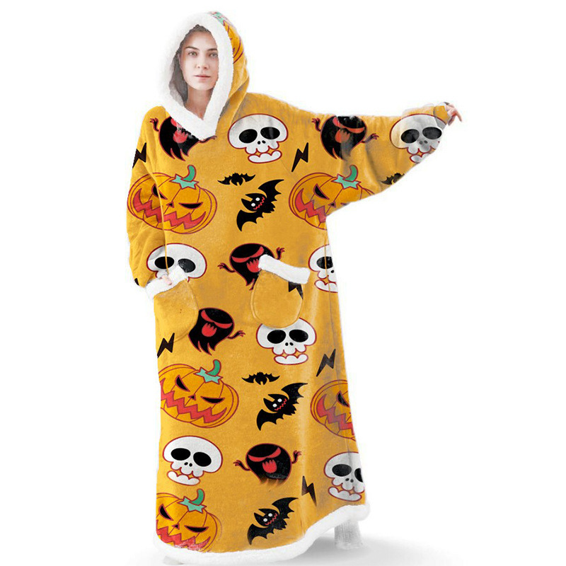 2026 Winter Warm Wearable Casual Long Version Lazy Hoodie Blanket Home Fleece Blanket 2026 Winter Warm Wearable Casual Long Version Lazy Hoodie Blanket Home Fleece Blanket