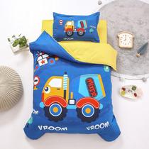 Childrens kindergarten nap bedding cover core six-piece set A baby baby cotton bedding cartoon three-piece set 4
