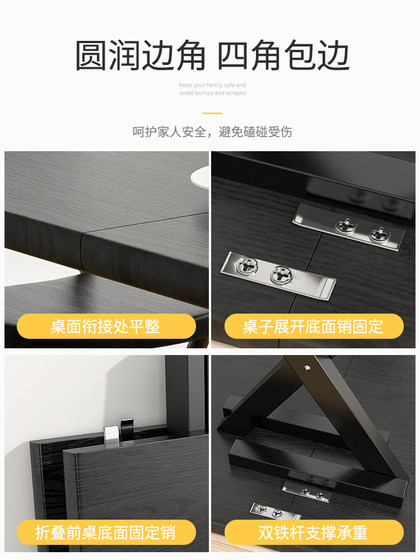 折叠桌方餐桌子家用简易1米吃饭桌户外宿舍折叠桌椅出租房小户型