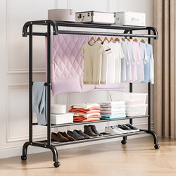 Clothes Rack, Floor-Standing Bedroom Clothes Rack, Movable Household Light Luxury Clothes Drying Rack, Indoor Clothes Rack, Simple Coat Rack
