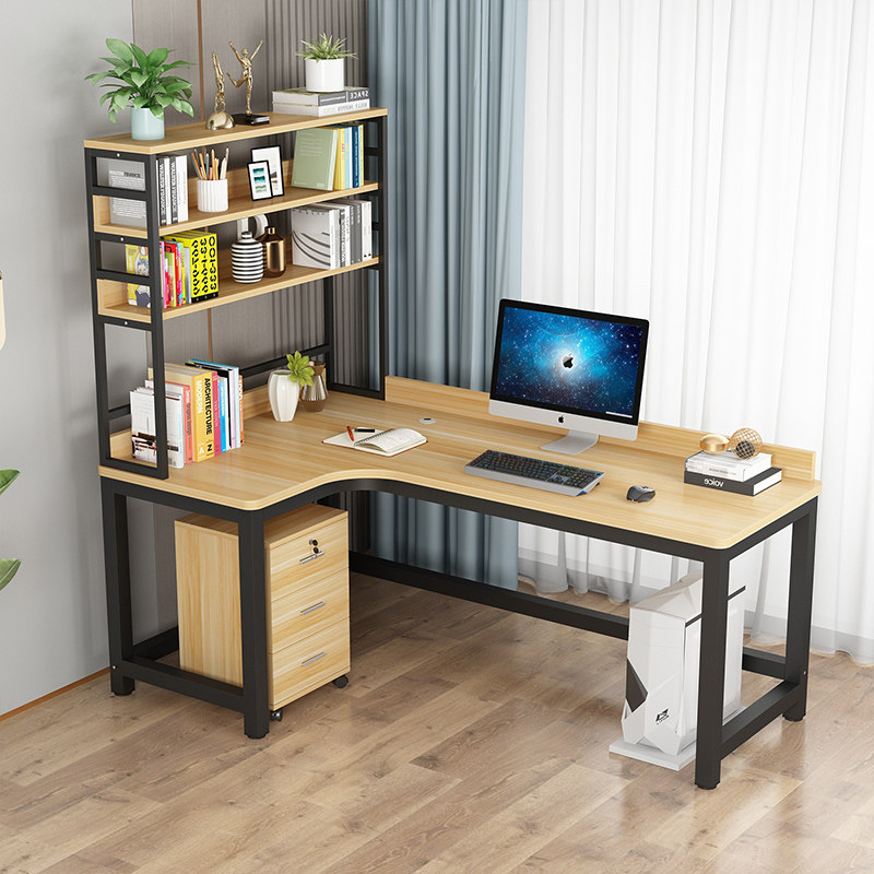 Corner table simple computer desktop desktop home double computer eSports table bedroom desk shelves simple