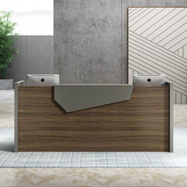 Company front desk reception desk 2 2 2 4 2 8 meters lobby information desk desk small cashier bar