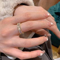 Korean ring female fashion personality niche design index finger 2021 New Tide light luxury ins advanced opening