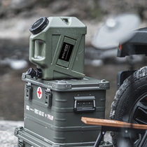 WELLHIKE outdoor bucket with faucet food grade water storage tank car portable 10L liter storage bucket black Japanese style