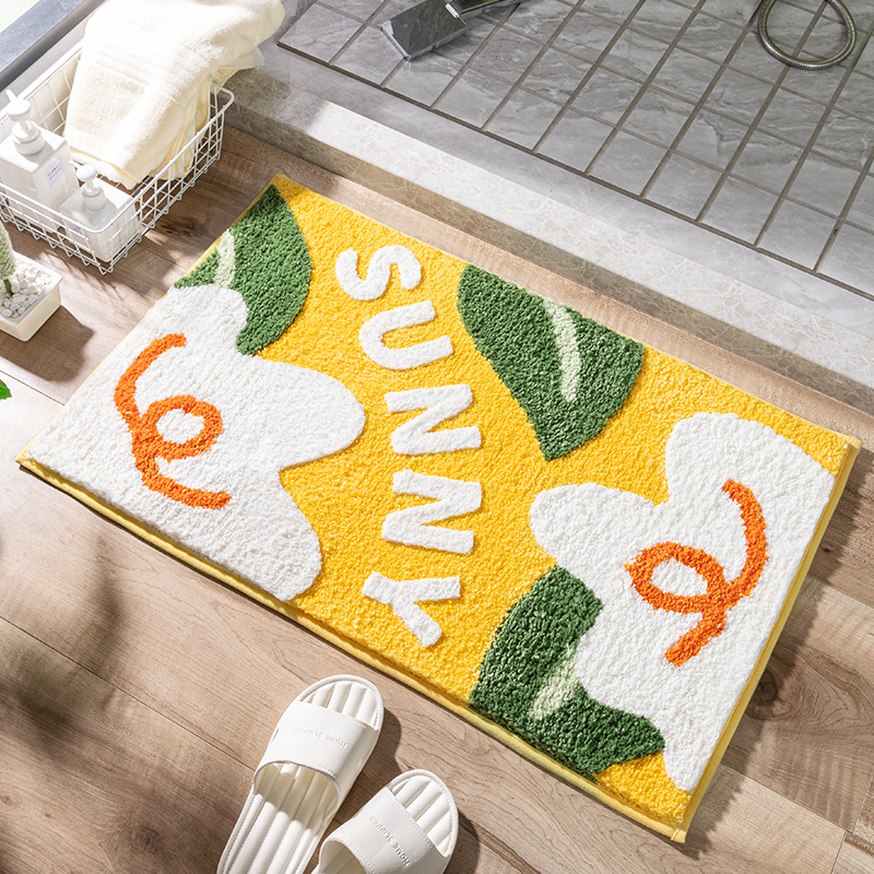 Bathroom Non-slip Ground Mat Cushions Absorbent Makeup Room Toilet Door Mat Doormat Doormat Doormat Home Carpets Washable
