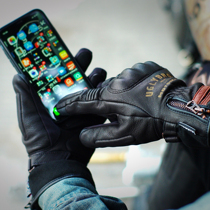 Autumn Winter Waterproof Plus Suede Touch-screen Warm Retro Gloves Hareindian BMW Locomotive UglyBROS