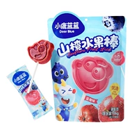 [Около 16-20 палочек, 100% мякоть свежих фруктов] Палочки боярышника со вкусом черники 106 г * 2 пакета