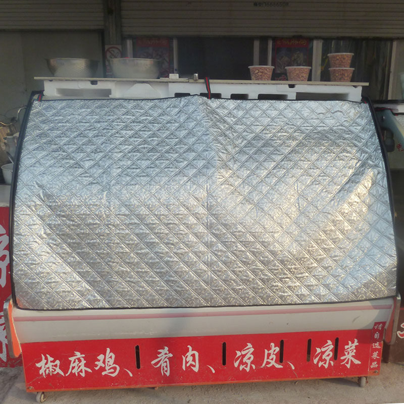 New sunscreen freezer by arched freezer Shading Cloth Dining Cabinet Sun Shield Anti-Dust Lid Cloth Waterproof Quilt