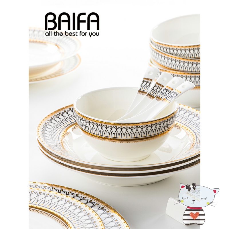 Nordic Europe type ceramic plate web celebrity plate plate steak household cutlery sets up phnom penh dish food dish plates