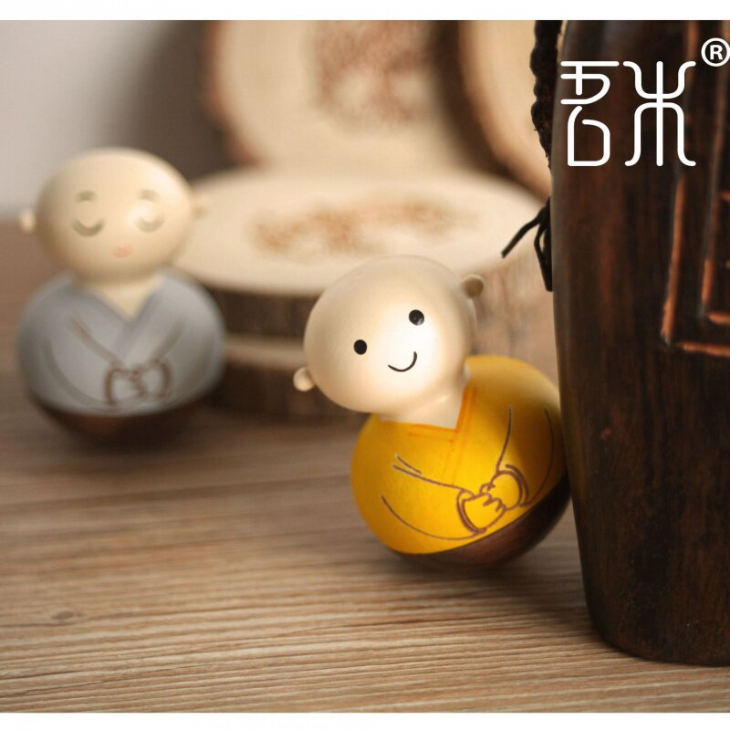 Creative wood toys are not toys lovely Zen monk dude paperwork