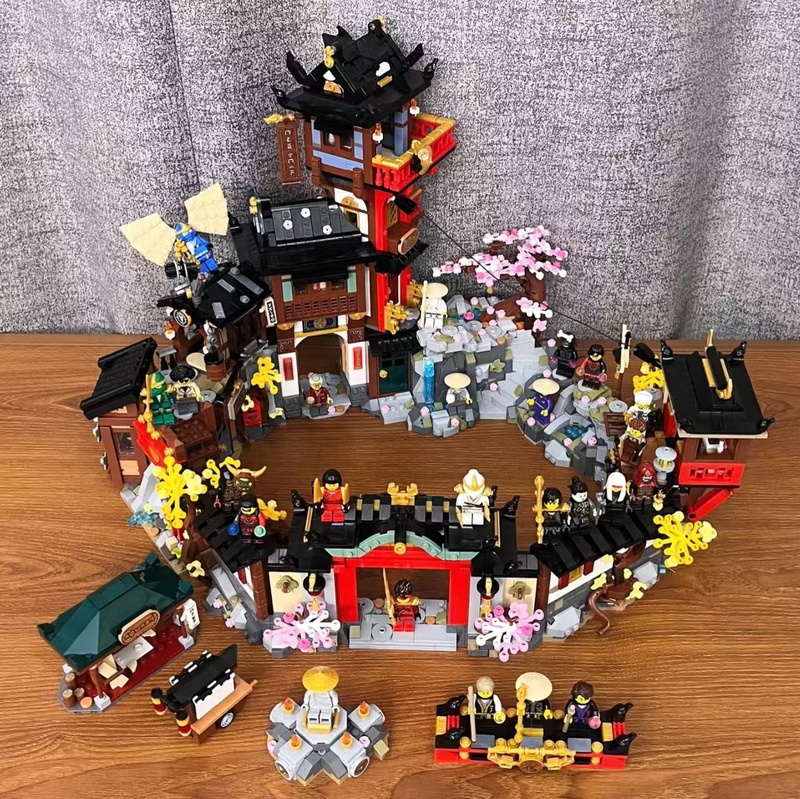 Chinese Building Blocks Ninjago First Generation Ninja Village 15Th Anniversary Commemorative Children's Educational Assembly Toy Gift