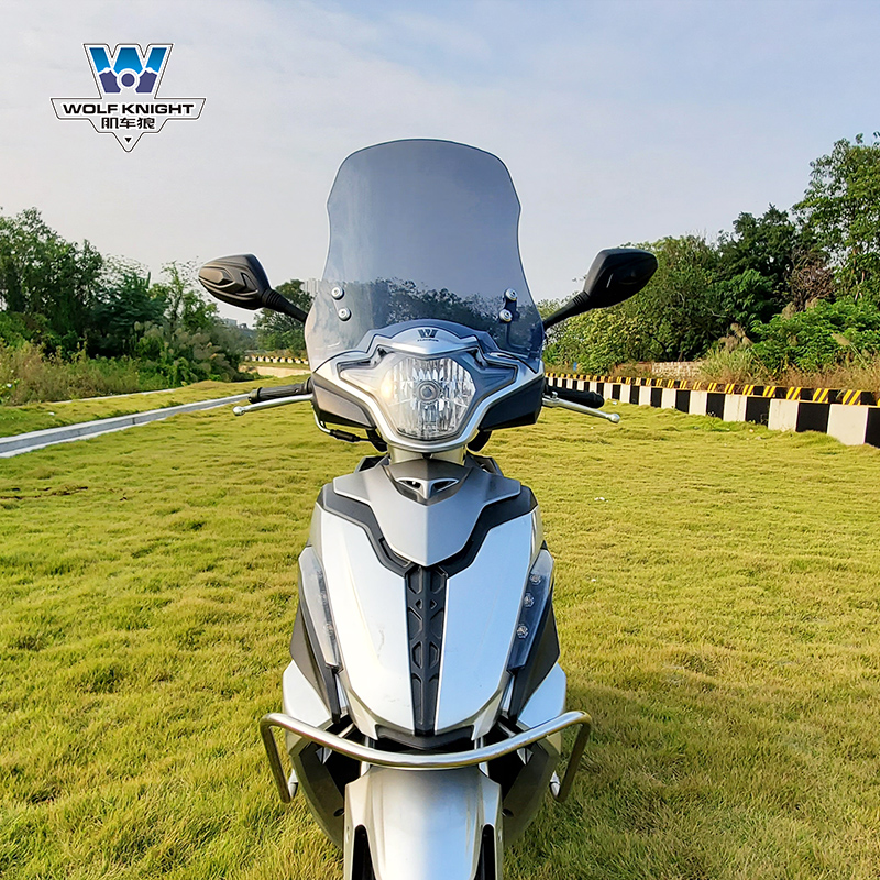 Muscle car wolf Suitable for Haojue USR125 windshield windshield front windshield transparent scooter modification accessories