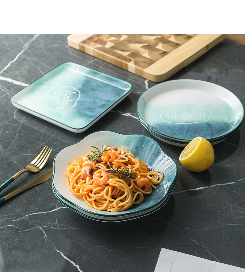 Utsuwa gradient web celebrity hand - made plates creative fruit bowl dish dish dish of household ceramic plate tableware suit