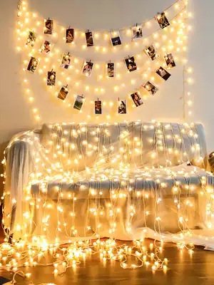 Small lanterns, flashing lights, starry girls, bedroom decoration, star lights, net red lighting