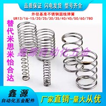 UR13 16-15 20 25 30 35 40 45 50 60 780 external diameter benchmark stainless steel round spring