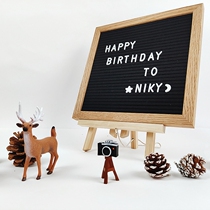 Ins felt letter message board childrens baby first birthday layout props dessert table party scene decoration