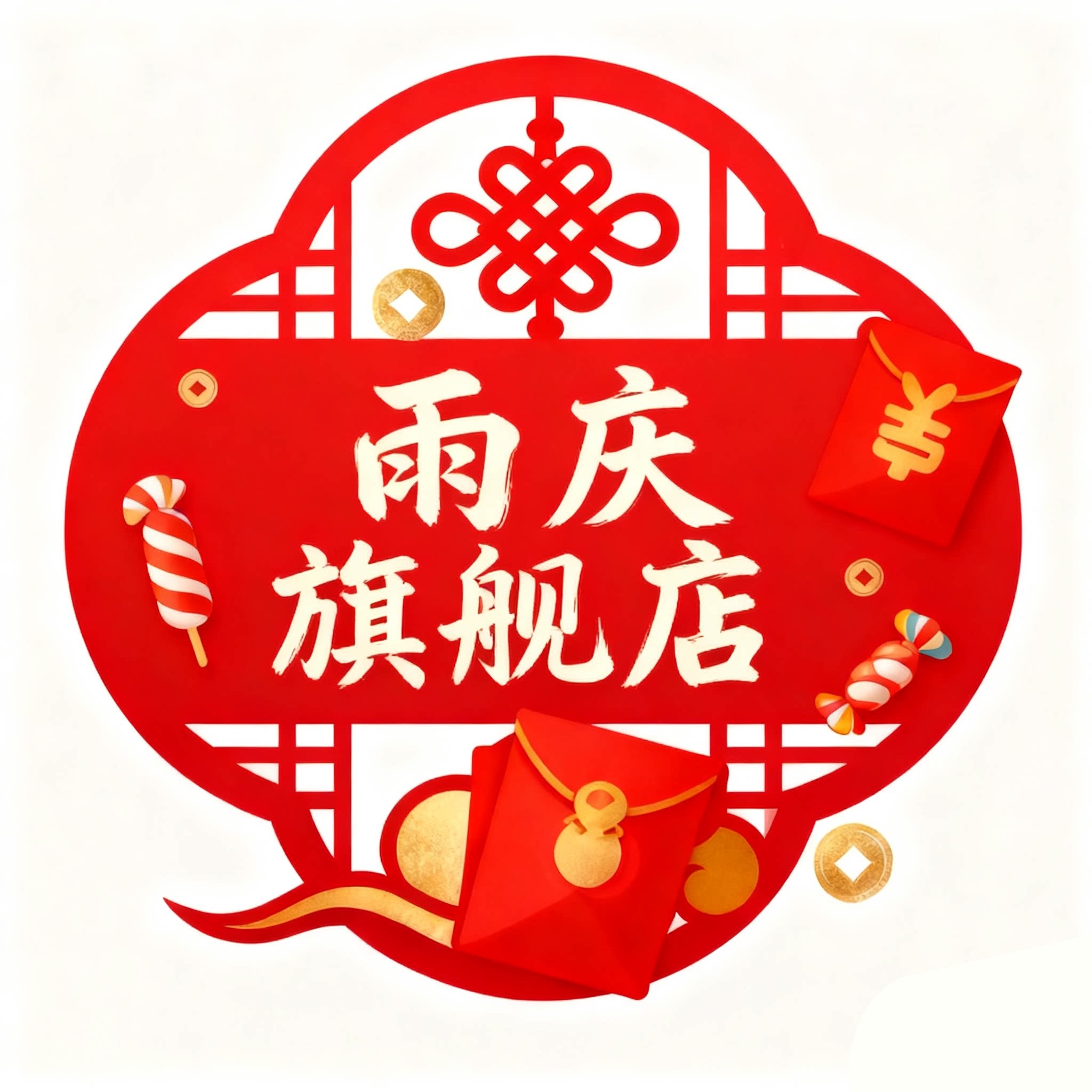 雨庆旗舰店的LOGO