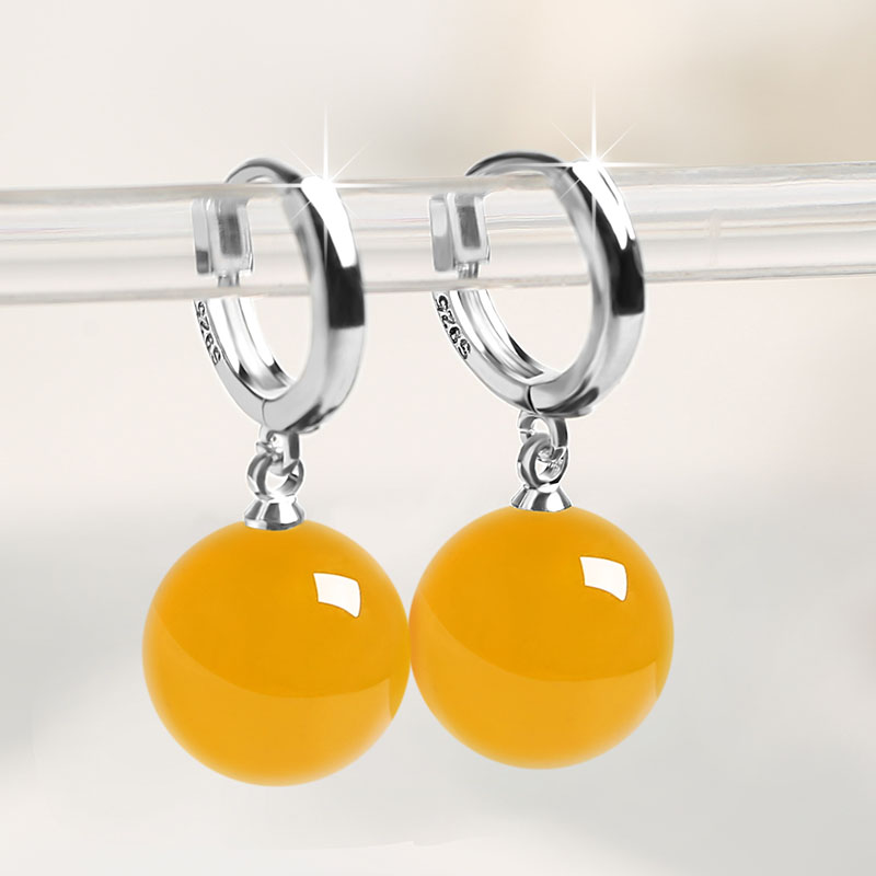 Korean crystal earrings women's 2021 new trend sterling silver earrings femininity long version temperament fashion luxury socialite