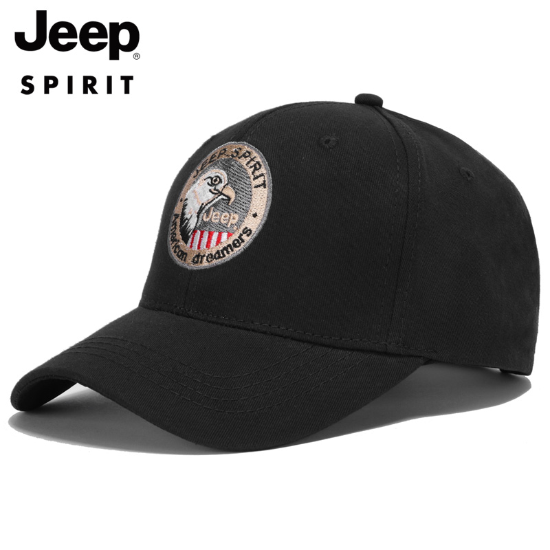 JEEP jeep hat men's baseball cap summer new sunshade tide sunscreen casual middle-aged and old men's peaked cap
