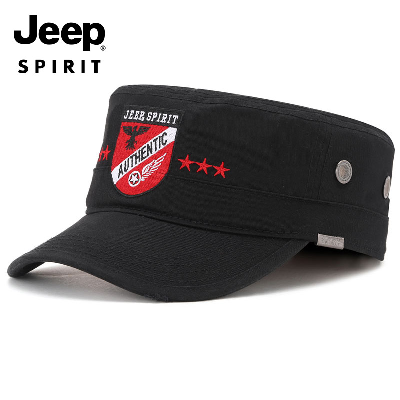 JEEP jeep hat men's baseball cap breathable comfortable trendy four seasons all-match peaked cap casual outdoor flat cap