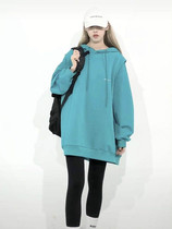 Matsumoto funeral hooded sweater womens loose Korean version of the 2020 spring and autumn new lazy wind vest top two-piece set