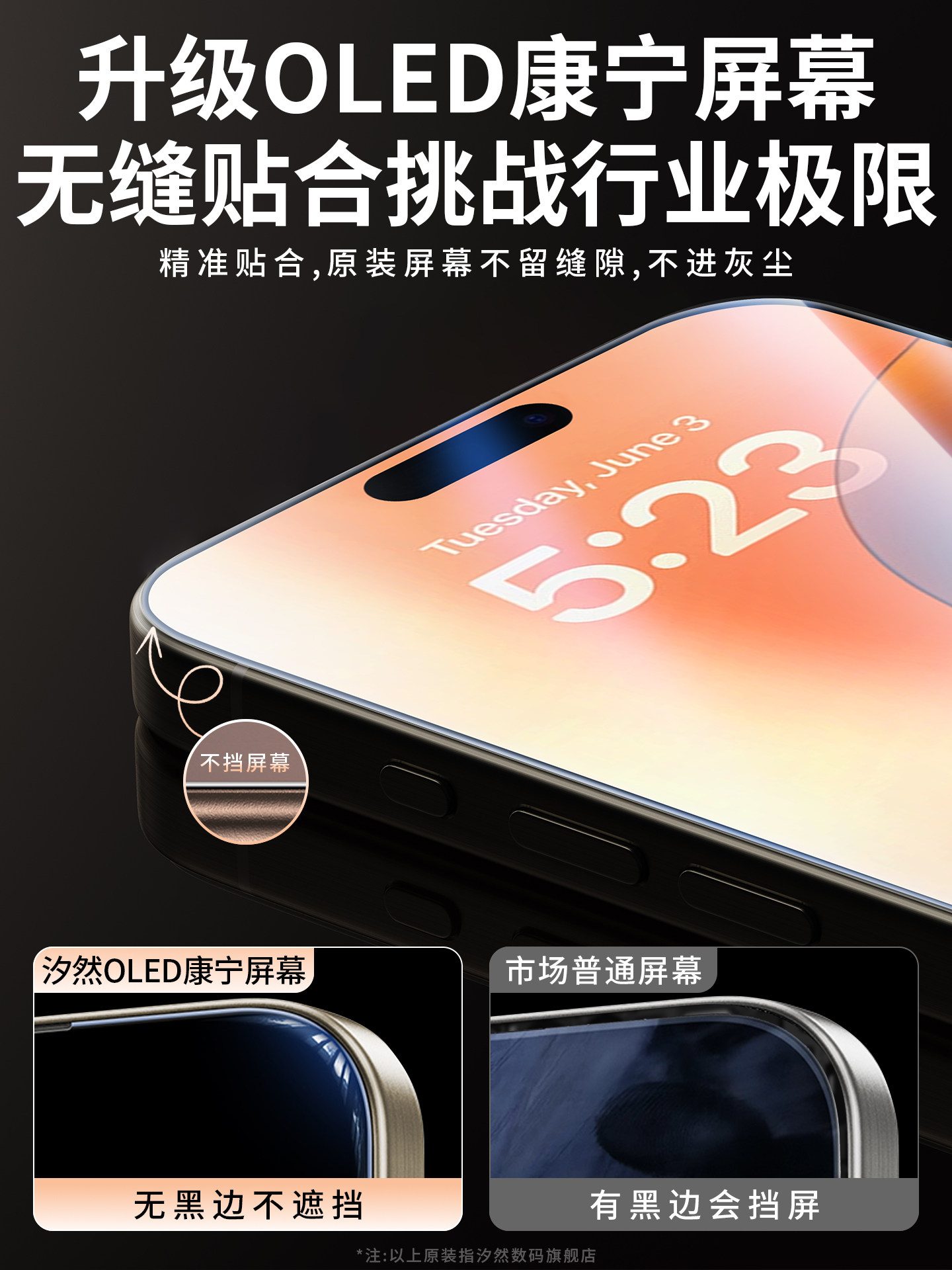 [New Oled]Xiran Screen Suitable for 12 Pro Assembly Apple iPhone 15 Pro Max High Refresh Rate Disassembled Inner Screen 13 Mini Outer Screen 14 Pm Flexible Oled Display 16 Mobile Phone