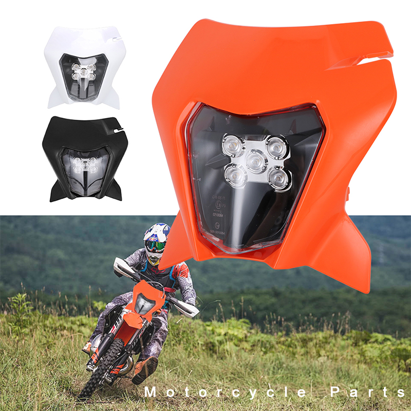 KTM off-road motorcycle EXC SX SXF modified lens LED grimace front rogue living room light shroud assembly