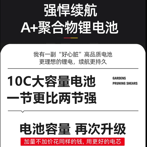 Электрические перезаряжаемые импортные мощные ножницы, портативные литиевые батарейки