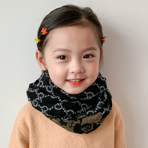 Childrens scarf autumn and winter imitation cashmere girl infant scarf cartoon cute boy baby winter warm tide New