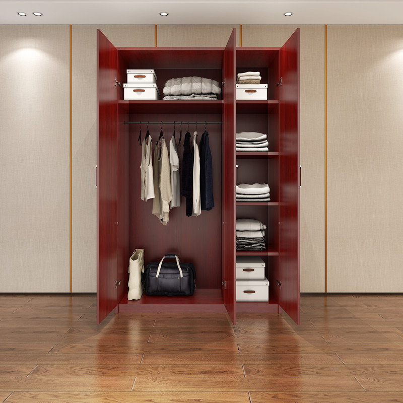 Guest House Furniture Wardrobe Modern Minima Home Assembly Plate Dormitory Rental Room Simple Large Closet Bedroom Cabinet