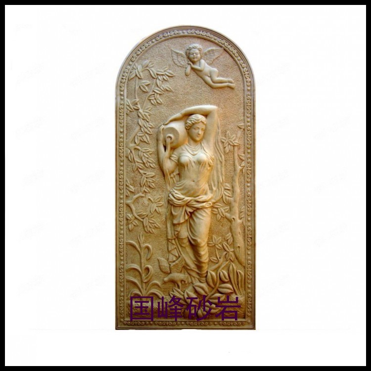 Artificial sandstone fiberglass relief bath foot bath character background wall picture mural decoration material