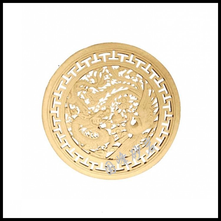 Sandstone sculpture background wall of the basalt wall of the basalt garden community decoration of dragon feng theatre pearl hanging parts decoration