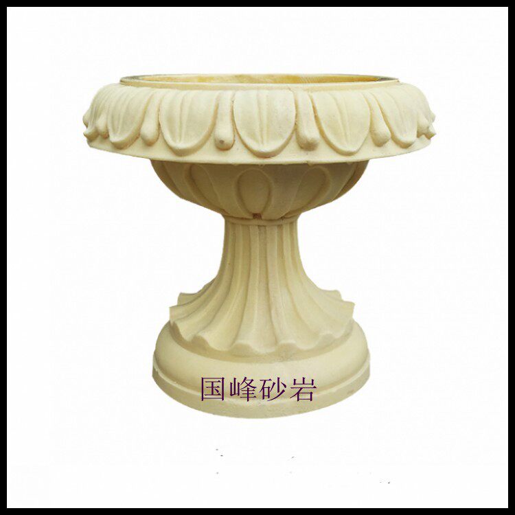 Guofeng artificial sandstone glass fiber reinforced plastic production Luo's flower pot garden courtyard high-end villa decoration materials