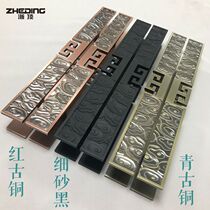 Chinese antique door handle Stainless steel door handle Green and red bronze glass door handle Xiangyun door handle custom