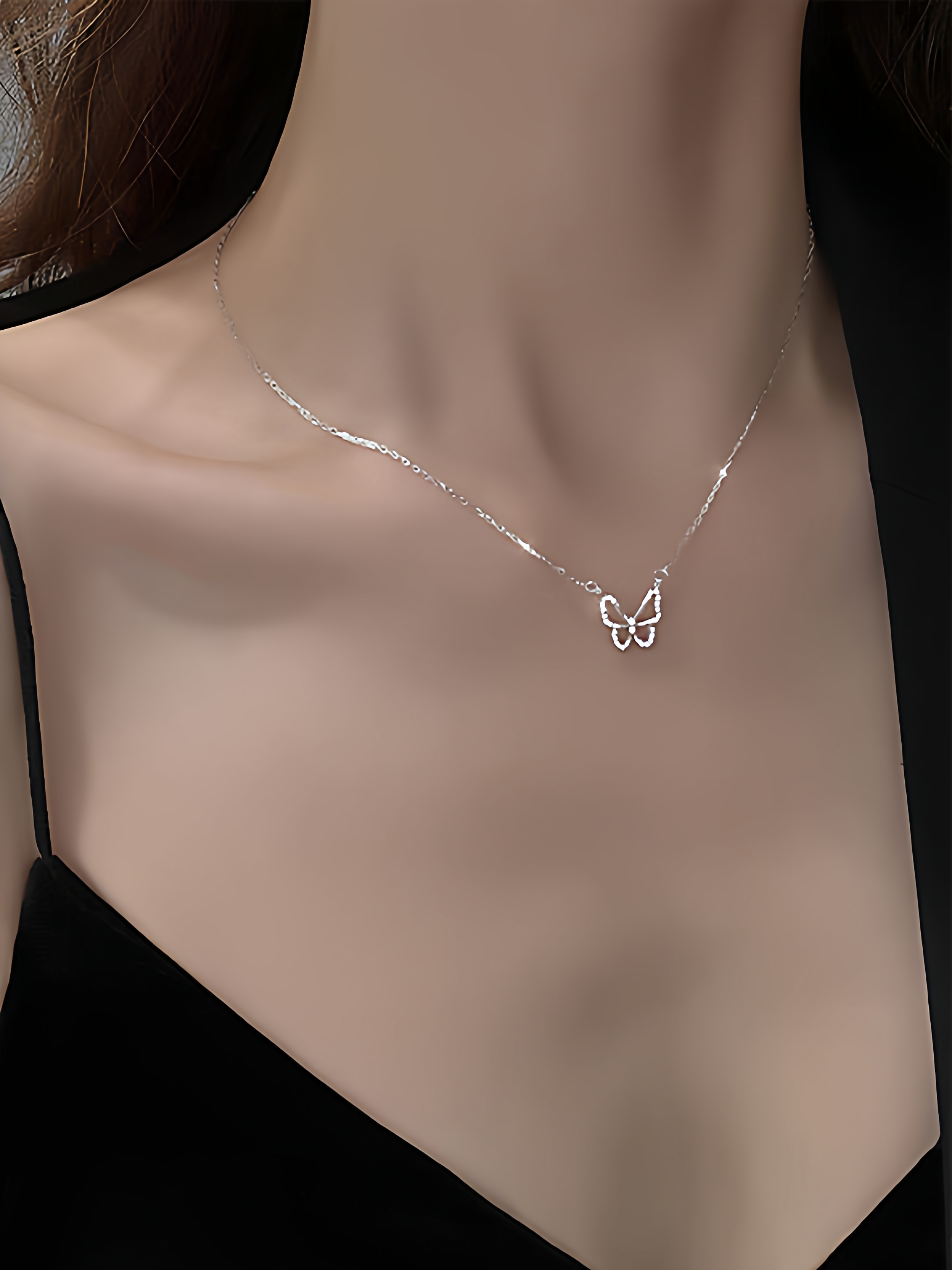 Necklace for Women, S925 Silver, New Style, High Aesthetic Value, Student Party, Best Friend Accessories, Choker, Niche Clavicle, Versatile Necklace