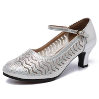 Серебряный 5,5 см каблуки