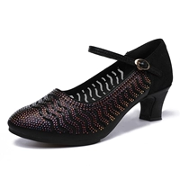 Черный 4 см каблука