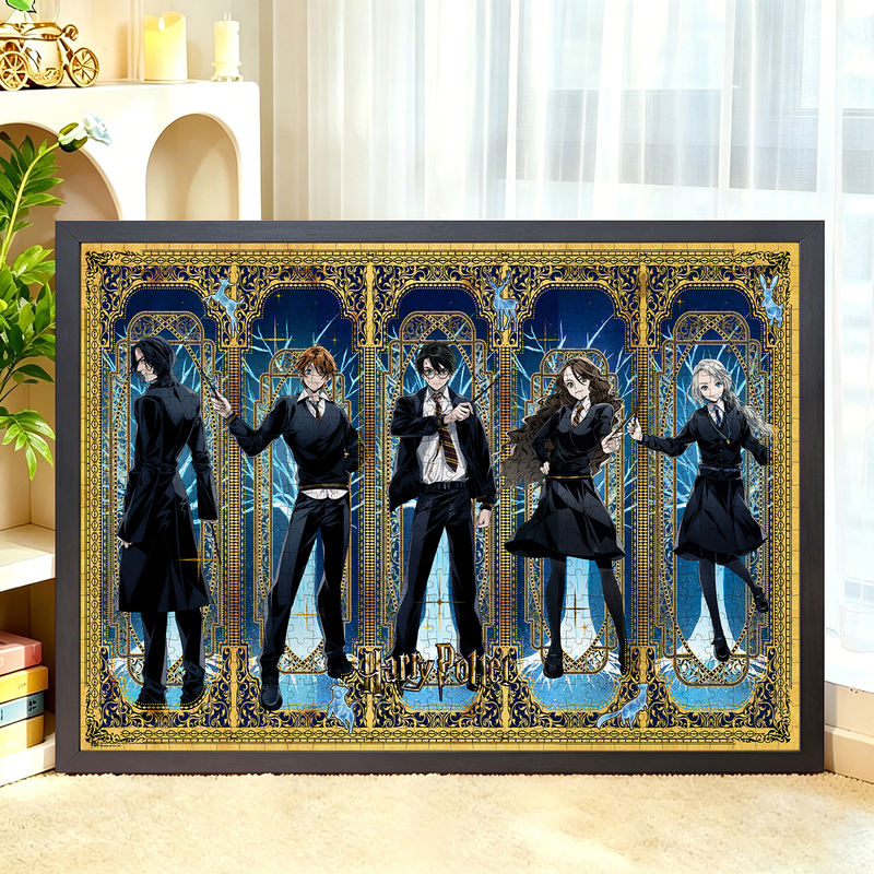 Harry Potter Puzzle 1000 Pieces Hogwarts Character Group Portrait Adult Stress Relief DIY Handmade Gift Decorative Painting Harry Potter Puzzle 1000 Pieces Hogwarts Character Group Portrait Adult Stress Relief DIY Handmade Gift Decorative Painting