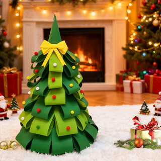 Christmas decorations diy felt christmas tree shopping mall kindergarten atmosphere activity scene layout floor-standing ornaments