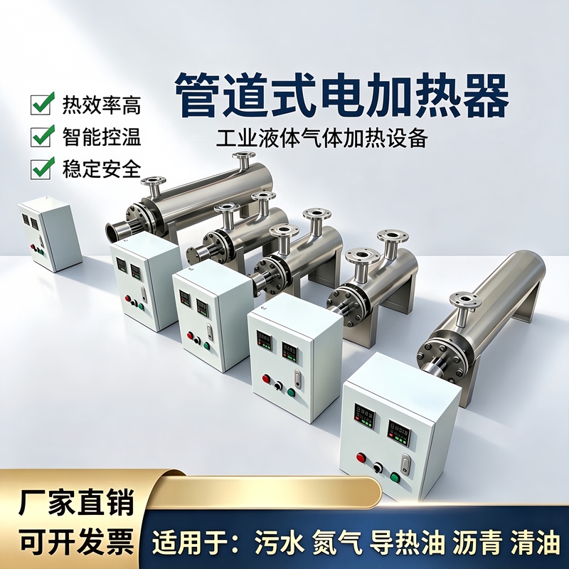 Pipe-Type Electric Heaters, Explosion-Proof Industrial Electric Heating Equipment, Intelligent Temperature Control Liquid Gas Fluid Heaters Pipe-Type Electric Heaters, Explosion-Proof Industrial Electric Heating Equipment, Intelligent Temperature Control Liquid Gas Fluid Heaters