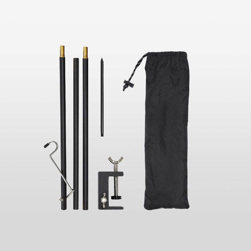 Outdoor Camping Tabletop Ground Small Lamp Lever Aluminum Alloy Pendulum Stall Table Ultra Light Portable Lamp Holder Can Fold coal Oil Lamp bracket