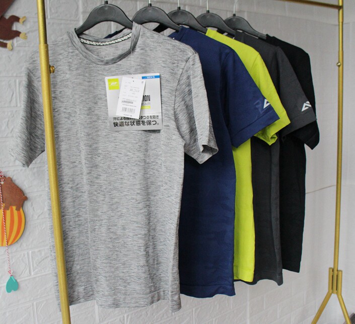 Day single dark print Men's speed dry short sleeves T-shirt male and female lovers T-shirt loose and comfortable round collar shirt