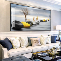 Atmospheric living room decoration painting modern minimalist banner sofa background wall painting inlaid diamond crystal porcelain painting light luxury hanging painting