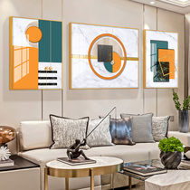  Modern minimalist living room decoration painting sofa background wall hanging painting triptych crystal porcelain painting Nordic style light luxury mural