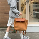 Коричневый летний рюкзак, сумка на одно плечо, в корейском стиле