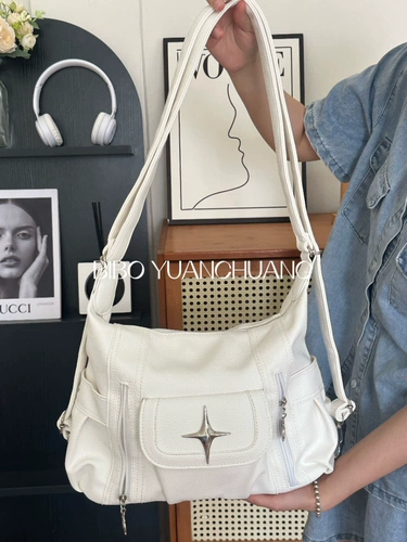 Вместительный и большой рюкзак, универсальная сумка на одно плечо, из натуральной кожи