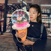 Розовый воздушный шар, набор материалов, воздушный насос